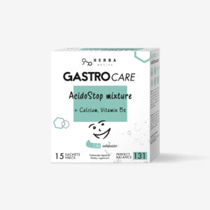 GASTROCARE | AcidoStop mix 2 antacida Inulin Epsom sol Vitamin B2 NAPITEK 15 vrečk