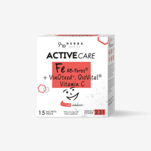 ACTIVECARE | Fe AB-Fortis®, Vitamin C, Q10Vital®, VinOseed™ NAPITEK, 15 vrečk